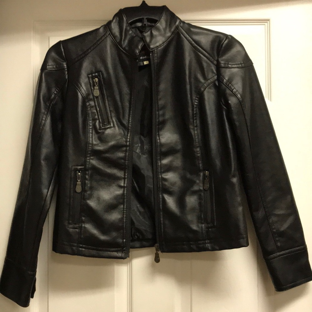 Bulgo di Milano Leather Moto Jacket